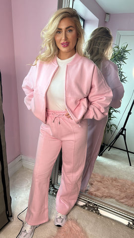 Pink Zip Front Co-Ord Set