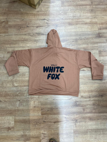 BROWN WHITE FOX PRINTED JUMPER