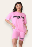 WHITE FOX OFFSTAGE LOUNGE CYCLING SHORT SET