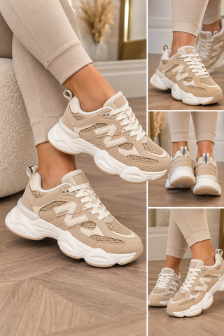 Khaki Beige Chunky Runners