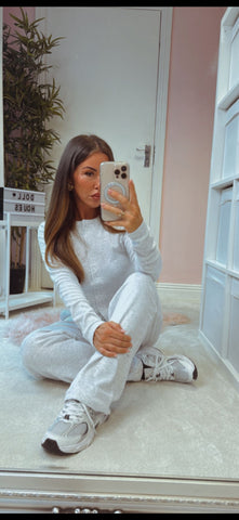 Bleach Grey Ribbed Molly Lounge Wear