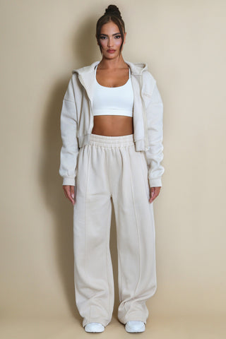 Iconic Hooded Sweatshirt And Wide Leg Jogger Set