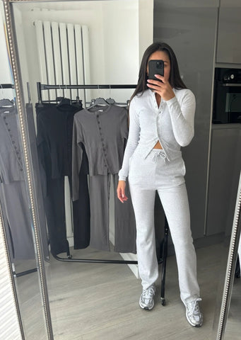 Bleach Grey Ribbed Molly Lounge Wear