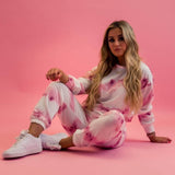 Tie Dye Top & Jogger Co-ord-Pink