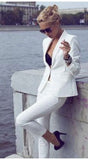 White Mila Fitted Suit
