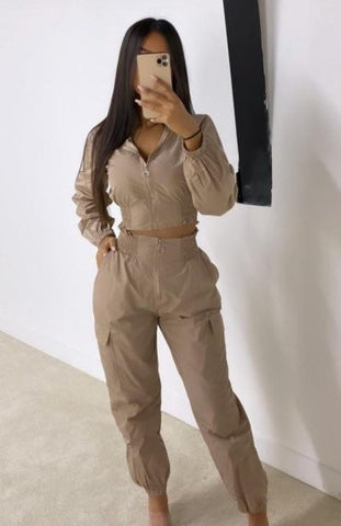 Mocha Two Piece Shell Suit