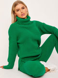 New Roll Neck Knitted Top & Trouser Co-ord